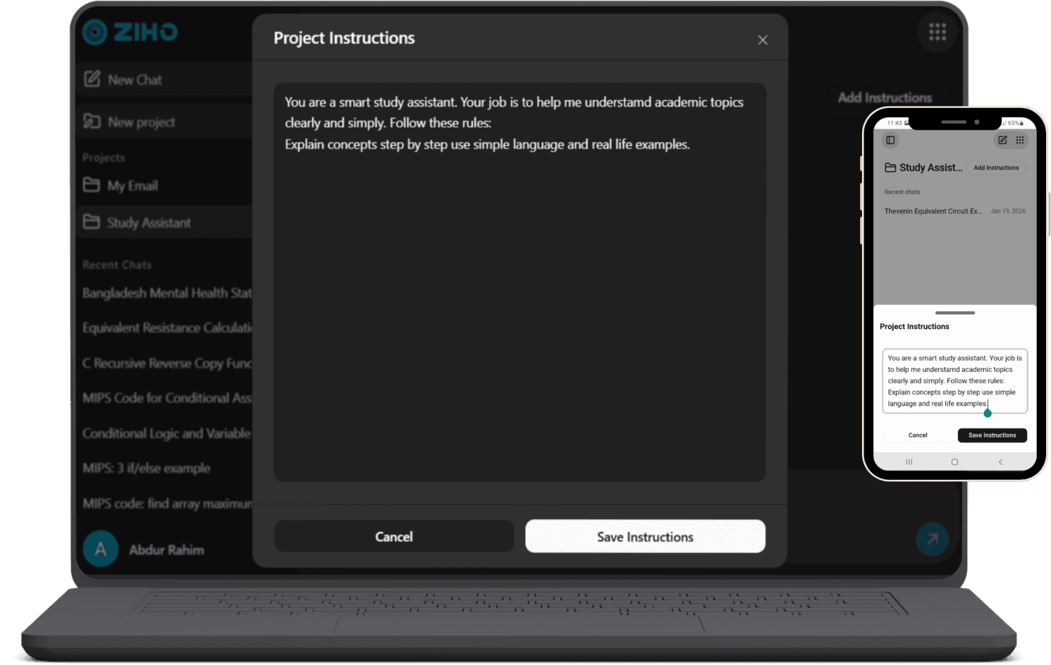 Organize work
with structured projects